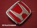JDM Red-h Front & Rear Emblem Honda Civic Ek9 Ek 96-00 2 Emblem