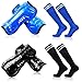 Youth Soccer Shin Guards, 2 Pair Lightweight and Breathable Child Calf Protective Gear Soccer Equipment for 3-10 Years Old Boys Girls Children Teenagers…