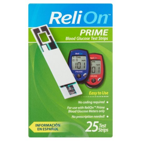 PACK OF 8 - ReliOn Prime Blood Glucose Test Strips, 25 count - Thumbnail 4