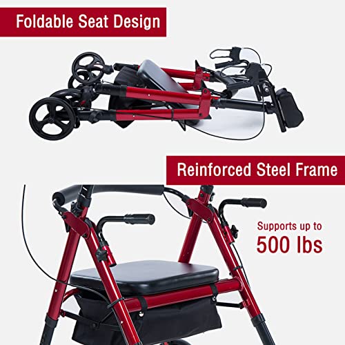 ELENKER Heavy Duty Upright Walker, FSA HSA Eligible, Bariatric Stand Up