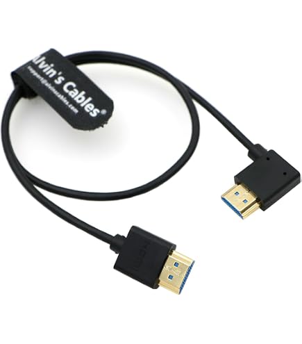 Coiled Thin HDMI 2.0 Kabel 4K 60FPS – Für ZCAM, Sony, Canon, Atomos Monitor, Spiralförmig 30–80 Cm