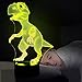 Night Lights for Kids Dinosaur 3D Night Light Lamp Wiscky 7 LED Colors Changing Touch Table Desk Lamps Decorative Lighting Pretty Cool Toys Gifts Birthday Holiday Xmas for Baby Nursery Toddler Friends