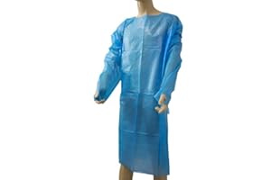 BodyMed Non-Surgical Disposable Isolation Gown, Blue, Single - Personal Protective Equipment PPE Gown for Medical Isolation
