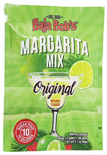 Baja Bob's Original Margarita Mix Party 60g Powdered Packet | Simply Mix with 1/2 gallon of Water | Sugar Free Cocktail Mixer | Keto Friendly | Low Calorie | Low Carb (Value: 3-pack. Save Money) - Thumbnail 4