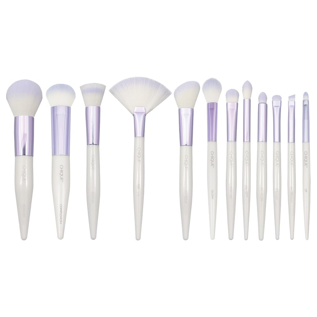 ROYAL and LANGNICKEL Royal and Lang nickel Chique Deluxe Brush Set 12 Piece