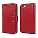 iPhone SE Case, TORU [Prestizio] Wristlet [Red] Wallet Case with [CARD SLOT][ID HOLDER][KICKSTAND][WRIST STRAP] for iPhone 5 / 5S / iPhone SE - Red