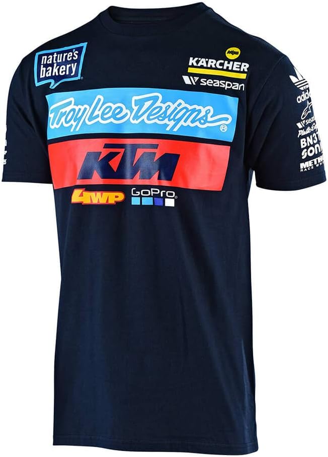 2019 Troy Lee Designs Youth/Kids KTM Team Shirts, Small, Navy