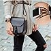 Secbolt Leather Bands Compatible with Apple Watch Band Series 4/5/6 40mm, Series 3/2/1 38mm, Double Twist Handmade Vintage Natural Leather Replacement Bracelet Straps Women Brown Grey