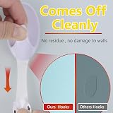 Ainiv 2-Pack Large Hooks with Adhesive Strips Damage-Free 2.5KG view 3