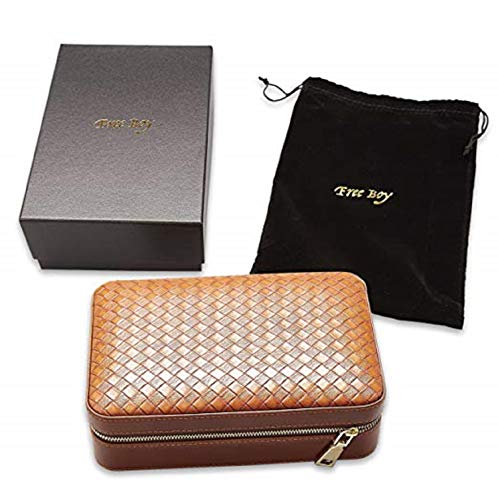 Cigar Travel Case, Free Boy Cigar Cases for Men, Equiped with Humidifier, Cigar Cutter, Dropper and Pouch