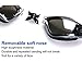ALIWELL Swim Goggles, No Leaking, Anti Fog, UV Protection with Siamese Earplugs for Adult/Men/Women/Youth Kids, Black