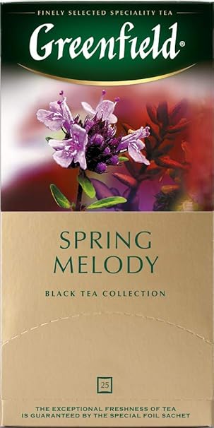 Greenfield, Spring Melody - Black Tea Collection, 25 sobres: Amazon.com ...