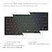 iClever Ultra Slim 3 Color Backlight Aluminum Alloy Bluetooth Keyboard for iOS...