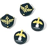 PERFECTSIGHT Cute Switch Thumb Grip Caps Compatible with Nintendo Switch OLED Lite Console, Kawaii Soft Silicone Analog Stick Button Cover for NS Joycon Controller, 4PCS Joystick Cap (Skyward Sword)