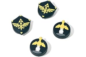 PERFECTSIGHT Cute Switch Thumb Grip Caps Compatible with Nintendo Switch OLED Lite Console, Kawaii Soft Silicone Analog Stick Button Cover for NS Joycon Controller, 4PCS Joystick Cap (Skyward Sword)