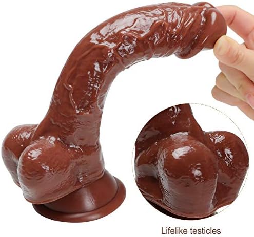 Liuyifo 9.84 inch Realistic D-i-l'do Female Relax Vibrant Toy for Women Men Tshirt