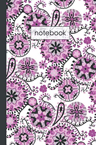Notebook: Pretty 6x9 inch Notebook with 150 Lined White Pages, for Work, Study, School, College. Ruled Composition - Exercise Book, Journal, Planner
