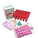 Cute Fruit Popsicle Molds Shapes, Food Grade Silicone Frozen Ice Popsicle Maker-BPA Free, with 62 Popsicle Sticks, 10 Disposable Ice Cube Bags, Funnel (10 Cavities + 3 Cavities)