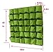 Prudance 36 Pockets Vertical Hanging Wall Garden Planter Grow Bags, Wall Mount Planter Grow Pockets for Flowers,Vegetables,Patio Wall Decor(40 in x 40 in),Green