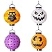 JOYIN 8 PCS 12.5ft Halloween Hanging Paper Lanterns with LED Light, Spider Bat Skeleton Ghost Witch Owl Pumpkin Lantern for Halloween Outdoor Decor Indoor Yard Garden Lawn Holiday Party Decor