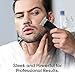 Beard Hair Trimmer, Ciwellu Body Grooming Hair Clippers Kit Rechargeable Hair Cut Trimmer T-Blade Cordless Hair Cutting Clipper For Men and Women With 3 Trimmer Guide Combs, 2 Modes USB Port, Silver