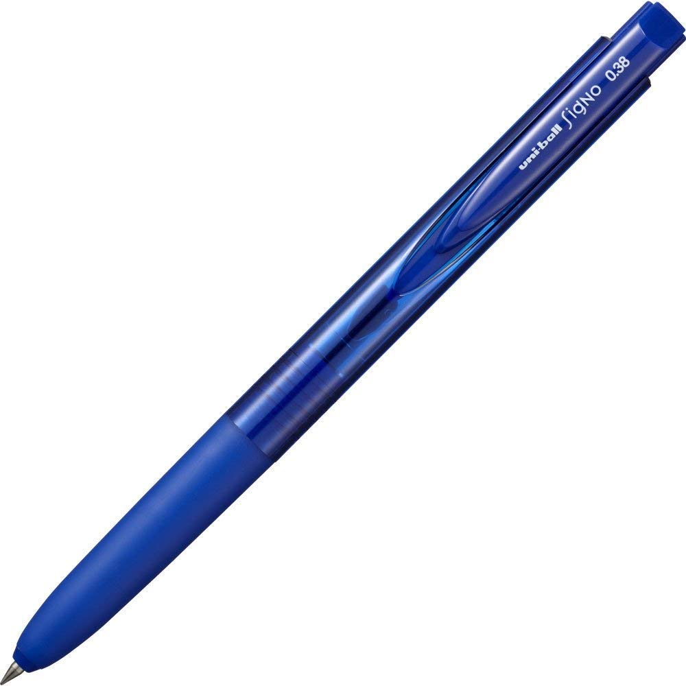 Uni SigNo RT1 UMN-155-38 0.38mm Retractable Gel Ink Ballpoint Pen - Blue