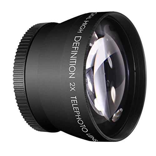 Neewer 52MM 2X Camera Telephoto Lens Digital High Definition Conversion Zoom Lens for Nikon D7100 D7000 D5200 D5100 D5000 D3300 D3200 D3000 D90 D80 DSLR Cameras