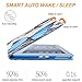 Case for iPad 2/3/4, Dteck Multiple Viewing Angles Folio Stand Smart iPad Case with Auto Sleep/Wake Protective Cover Case for iPad 4th Generation,iPad 3 & iPad 2 - Blue Butterfly