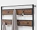O&K FURNITURE 72 Inch Hall Tree with Storage Bench, Entryway Shoe Rack Bench with 7 Coat Hooks - Perfect for Closets, Hallway or Bedroom, Barn-Wood Finish