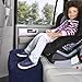 Besiva Travel Foot Rest Pillow, Inflatable Adjustable Height Pillow for Foot Rest on Airplanes, Cars, Buses, Trains, Office, and Kids to Sleep on Long Flights
