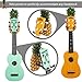 String Swing Ukulele Adhesive Wall Mount Pineapple Stand for Mandolin and Ukele Concert Pineapple Soprano Tenor and Baritone Compatible Case Alternative Kit for Home or Studio - Pineapple CC62UK-P
