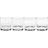 Mikasa Cheers Double Old Fashioned Glass, 12.75-Ounce, Set of 4