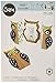 Sizzix 661138 Card Owl Label Fold-a-Long Thinlits Die Set by Jen Long (6 Pack)