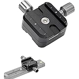 koolehaoda QR-50B Quick Release Plate Clamp Double Clamp Adapter Compatible for Arca Swiss Plate RRS Rail Plate Nodal Slide S