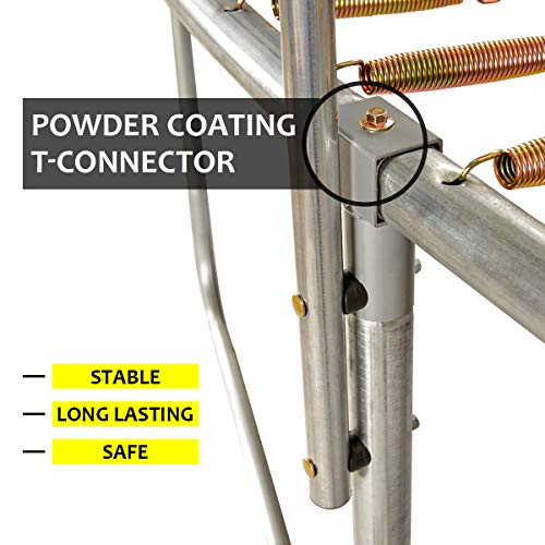 AMGYM 15 FT Trampoline Safety Enclosure Net Combo Bounce Jump for Kids