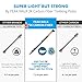 PEAKWALK Trekking Poles, 3K Carbon Fiber Trekking Pole for Men or Women, Adjustable Walking Poles with Metal Flip-Lock and EVA Foam Grips Ultra-Light 7.5 oz Hiking Poles, 2pcs Pack Black