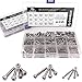 Comdox 500Pcs M3 M4 M5 Stainless Steel Button Head Hex Socket Head Cap Bolts Screws Nuts Assortment Kit (Cheese Head)