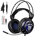 SADES SA805 New Multi-Platform Gaming Headset Headphones For Xbox one PS4 PC Laptop Mac iPad iPod (Black&Blue)