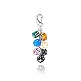 SORGERLY Colorful Dice Charm Keychain - Cute Bag