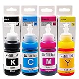 Topcolor T664 Compatible Refill Bottle Ink Replacement for 664 T664 Work for Printer Expression Ecotank ET-2550 ET-4550 ET-2500 ET-4500 ET-2650 ET-3600 ET-16500