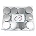 Beauticom Aluminum Silver Tin Metal Storage Containers with Screwtop Lids for DIY Beauty, Cosmetics, Accessories, Travel and More! (12 Pieces, 30G)