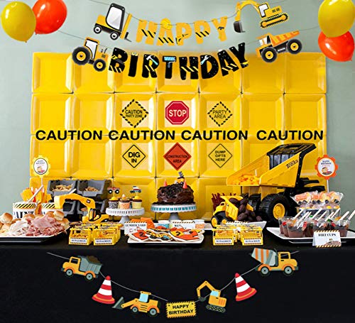 1 Construction+Birthday+Party+Supplies+Truck+Party+Decorations+Kids+Birthday