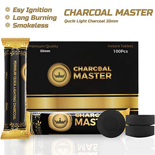 Charcoal Masters Hookah Coals Instant Light Premium Charcoal