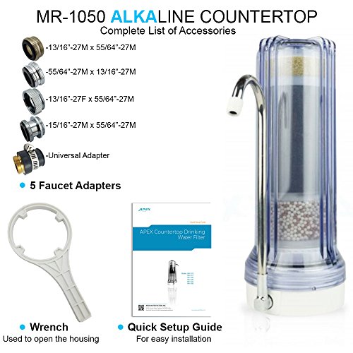 Countertop Drinking Water Filter Alkaline (Chrome) Buy Online in