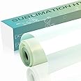 HTVRONT Clear Sublimation HTV Vinyl Glossy 12" X 20FT - Sublimation Vinyl High Transfer Rate - Bright Smooth Washable HTV for T-Shirt/Hat/Pillow/Bag