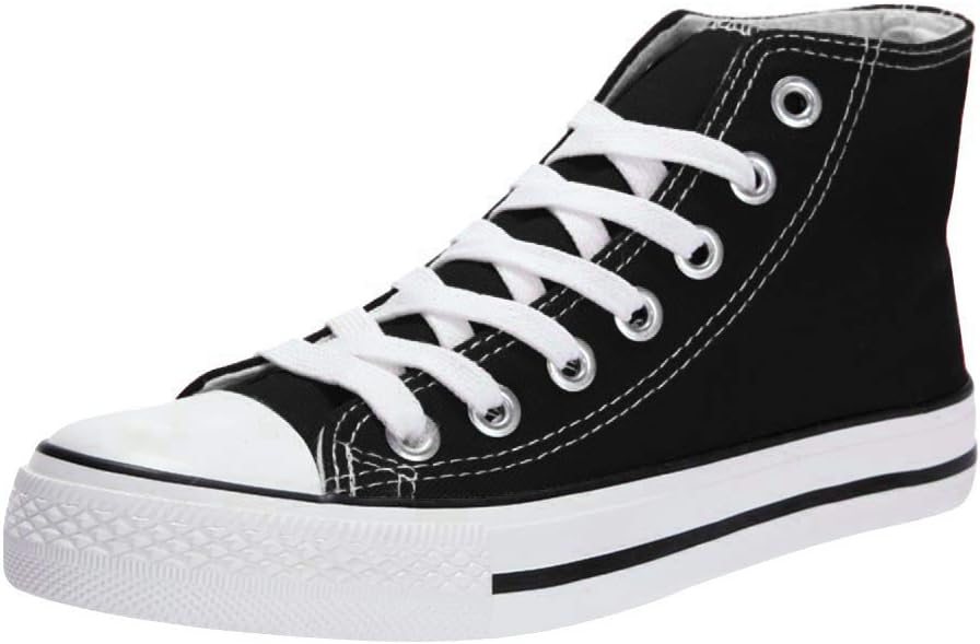 Season Classic Hi-top Canvas-Unisex Adult Lace up Trainers Ankle Boots Casual Shoes Plimsolls Gym Sports Shoes