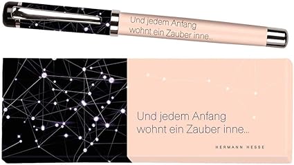 Moses Libri X Hermann Hesse Stylo A Bille En Metal Avec Mine Bleue Imprime Avec Citation De Hermann Hesse Boite Cadeau 260 Amazon Fr Fournitures De Bureau