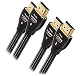 AudioQuest Pearl 2m (6'7") Black/White HDMI Digital Audio/Video Cable with Ethernet Connection (2-Pack Bundle)