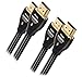 AudioQuest Pearl 2m (6'7") Black/White HDMI Digital Audio/Video Cable with Ethernet Connection (2-Pack Bundle) primary