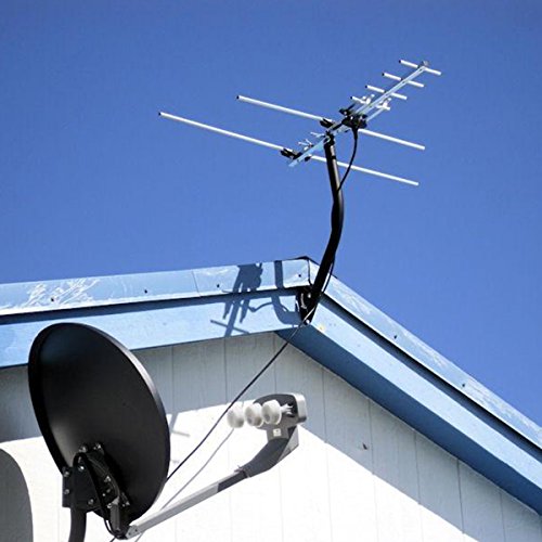 1byone Adjustable Outdoor Antenna Mount Pole 1.26" Diameter, 19" Arm